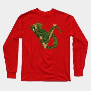 Green Dragon Letter V 2023 Long Sleeve T-Shirt